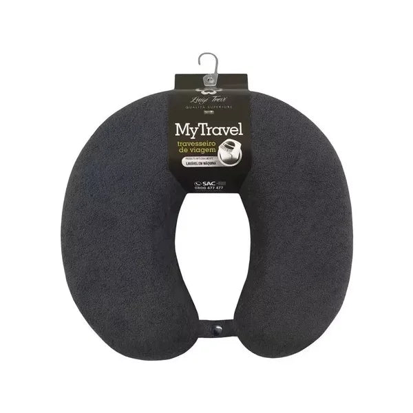 ALMOFADA PARA PESCOÇO PRETO FIBRASCA