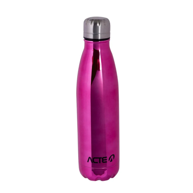 GARRAFA TÉRMICA 500ML ROSA DA ACTE