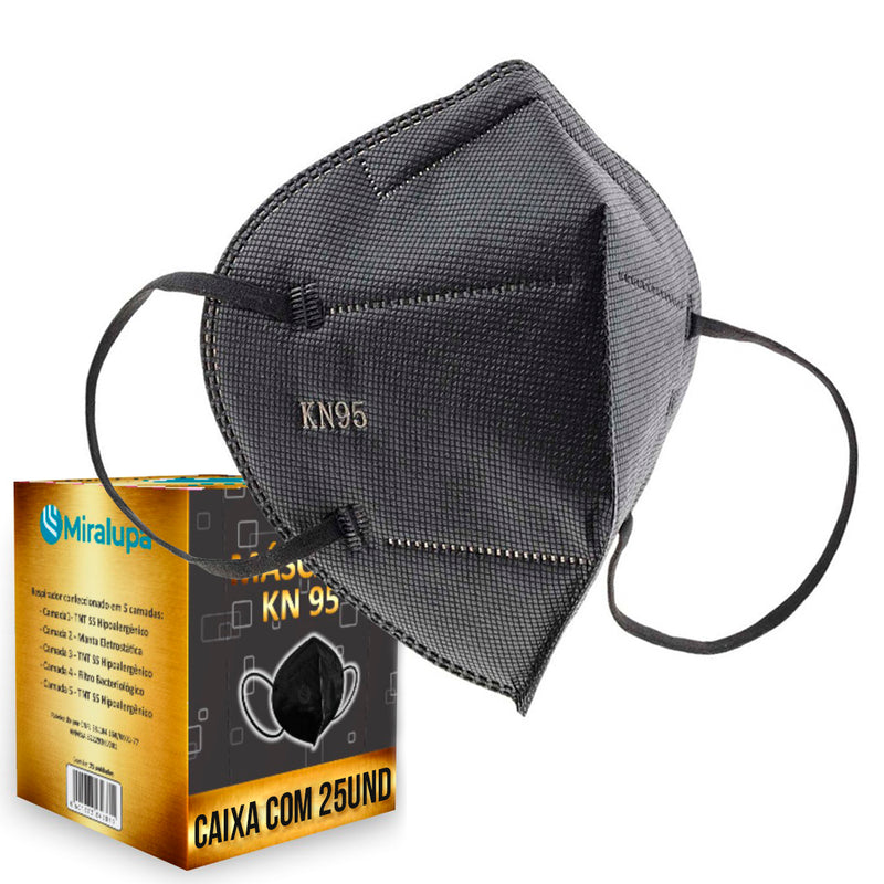 Máscara PPF2 Preta Miralupo