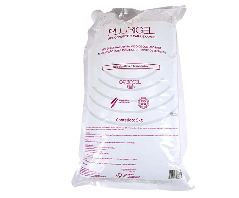 Gel para Ultrassom 5kg Sachê Carbogel