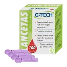 LANCETAS UNIVERSAL 28G G-TECH