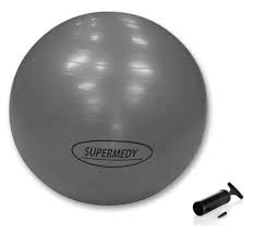 BOLA DE GINÁSTICA 85CM CINZA DA SUPERMEDY