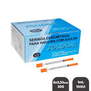 SERINGA PARA INSULINA 8X0,30 SOLIDOR CAIXA