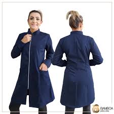 JALECO GABARDINE MARINHO COM ZIPER G