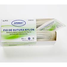 FIO AGULHADO NYLON 0/0 P/UN SUPERMEDY