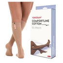 MEIA VENOSAN COM COM ZIPER 20-30 AD M BEGE