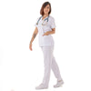 CONJUNTO BRANCO SEM ELASTICO GABARDINE PP