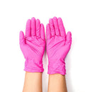 Luva Nitrílica Rosa  Supermax